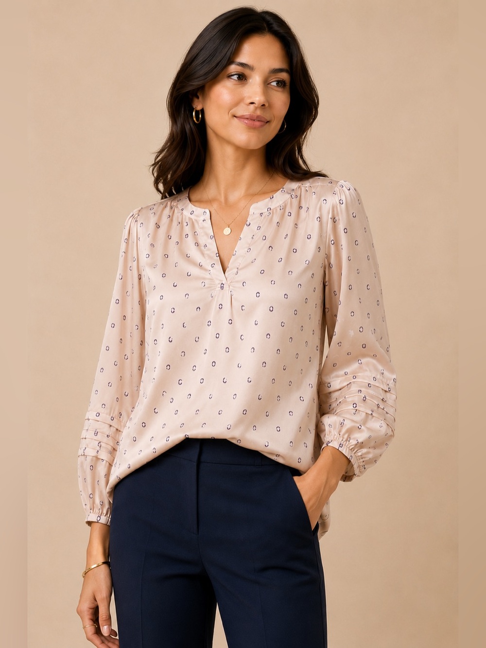 Ann Taylor Balloon-Sleeve Top